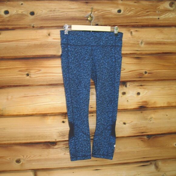 Lululemon Pace Revival Crops Leggings 22" Daisy Dust Illuminight Black / Black - Picture 4 of 10